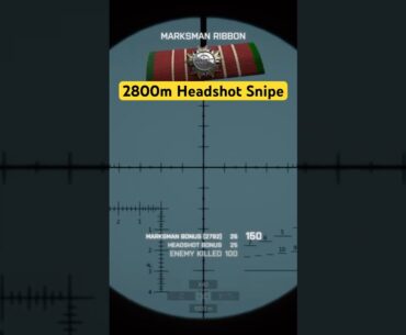 2800m Battlefield 4 Headshot. Still 550m+ short of my record #battlefield #sniping