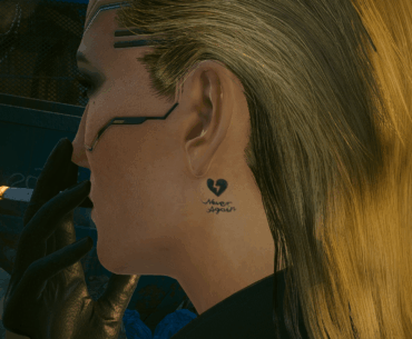 Never noticed her ink.