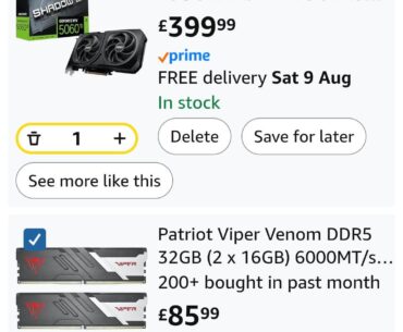 New build, desktop PC, max budget £900, UK