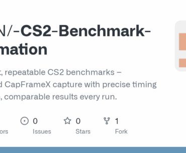 [Release] CS2 Benchmark Automation – CapFrameX Portable + AutoHotkey V2