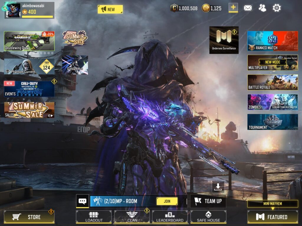 Reached one million credits - not by choice, just nothing good to spend them on :(