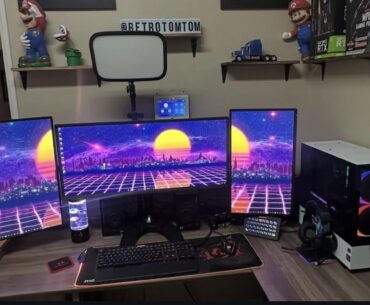 Yard sale Triple monitor mount
