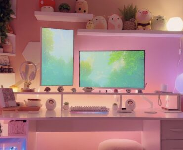 My setup pre floating monitors and wall cable management. Project starts tomorrow! Will Update :)
