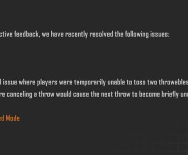 Unresponsive throwables fixed. I was about to lose my sanity