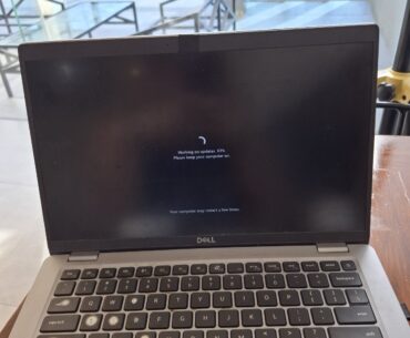 Forced Windows updates 10 minutes before a meeting while on a crappy 9mbps down hotel internet