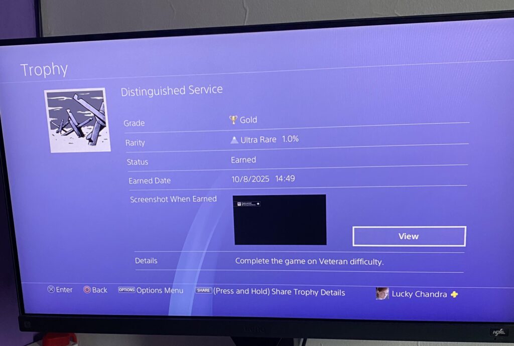 Completed the campaign on veteran