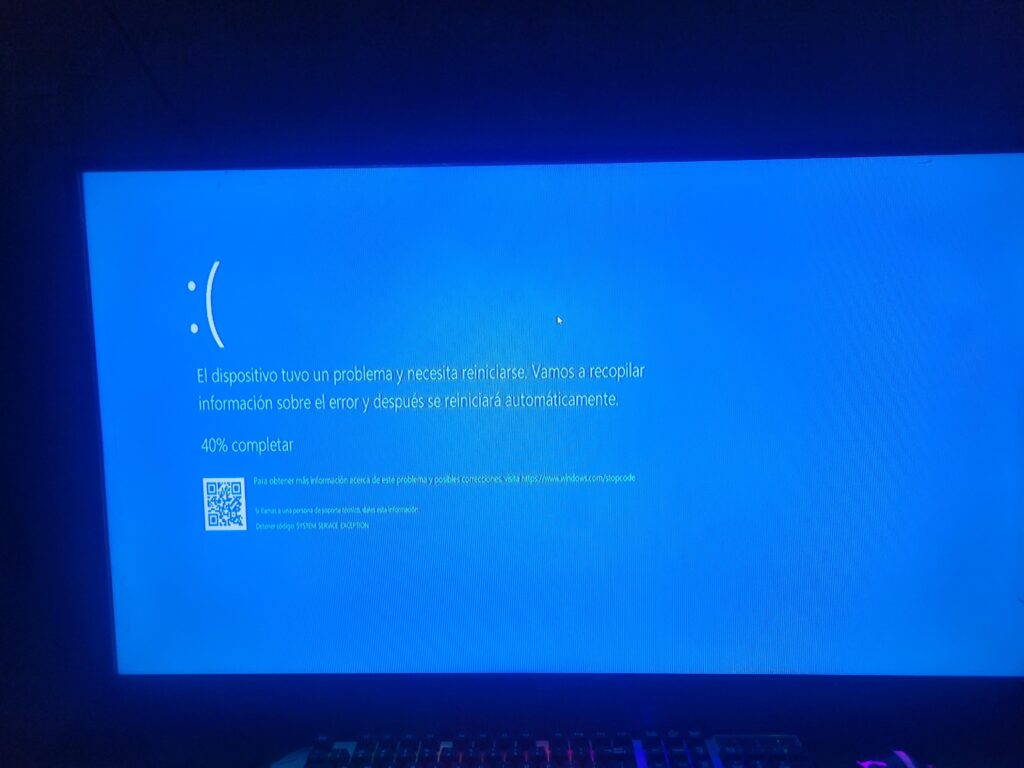 The crashes got worse, blue screens in Warzone
