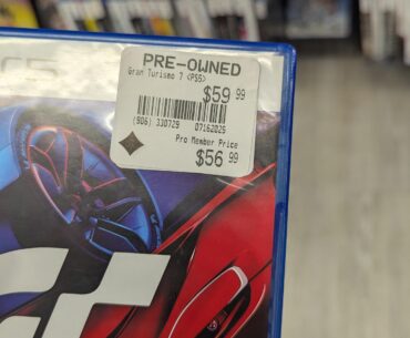 A 3 year old, used game going for $59.99. Thanks gamestop
