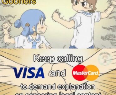 Left click to game, right click to riot against Mastercard.