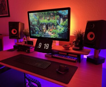 Love my set up at night!