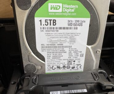Hard drive is 15 years old