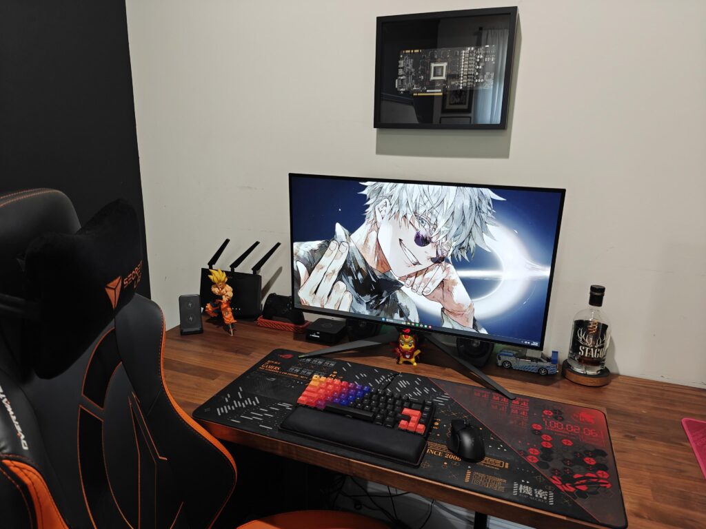New monitor and cleaned up
