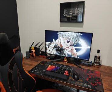 New monitor and cleaned up