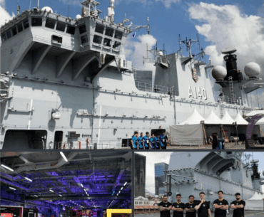 Brazilians host tournament on aircraft carrier