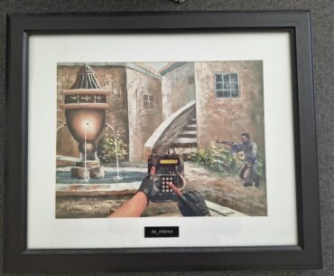 My friend is an absolute legend. This is the 'de_inferno' art piece he made for me.