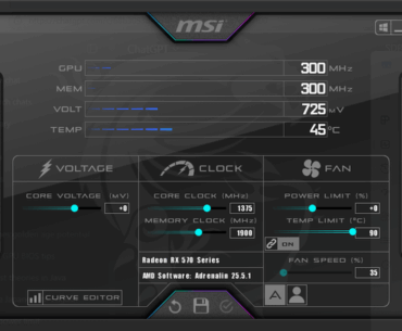 Gigabyte RX 570 OC'ed