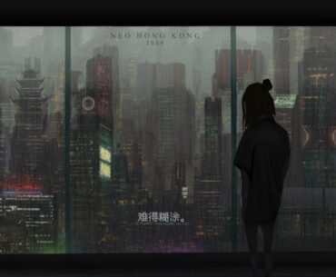 My vision of Hong Kong in not soo far future (Procreate on ipad )