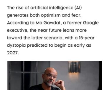 Former Google executive says we will begin the dystopia in 2027. (Full news article in the description)