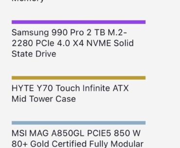 High end gaming pc build
