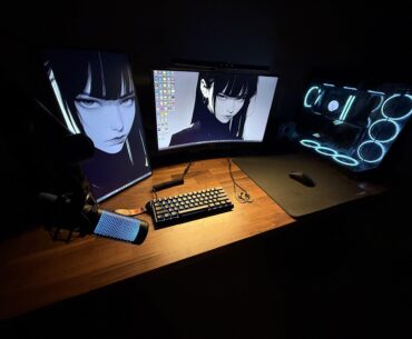 Gaming setup.