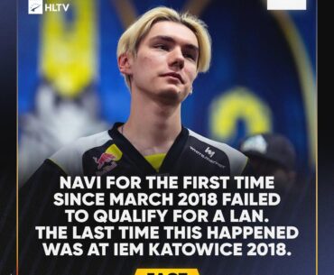 NAVI failing to make it to the LAN portion of BLAST Bounty was the first time since Katowice 2018 that NAVI has ever failed to qualify for a LAN