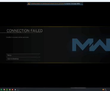 I get a connection error when trying to play story mode again