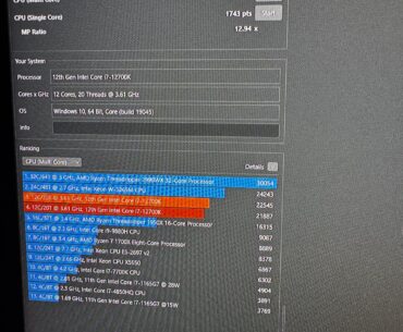 Overclocked my I7-12700k for the first time!