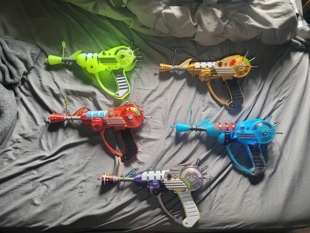 All of my Ray guns so far