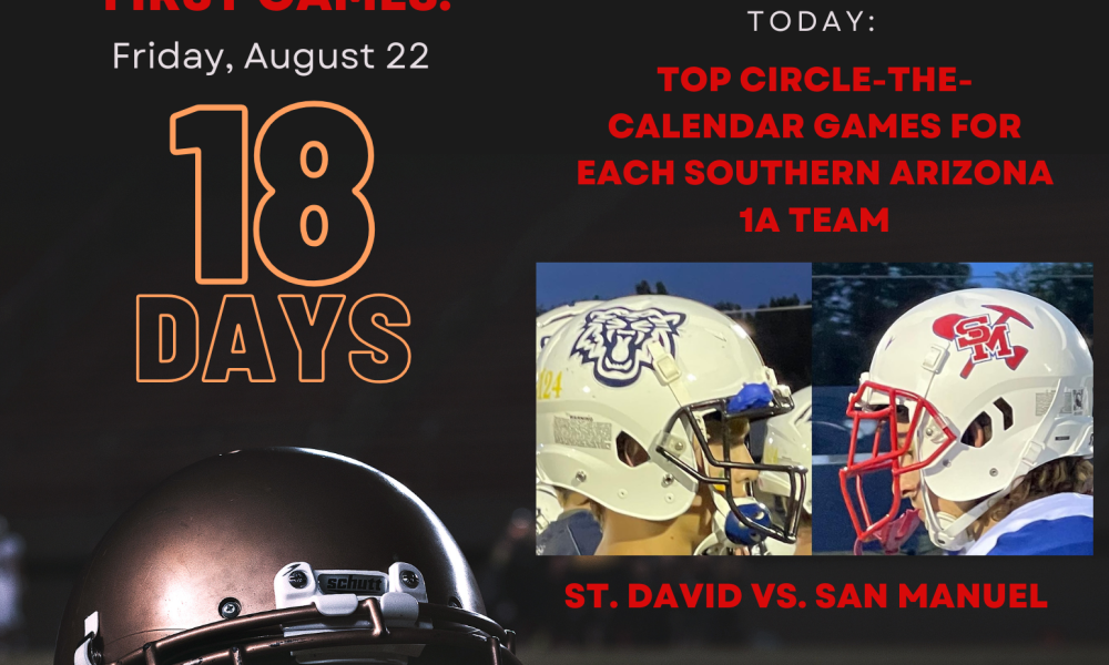 18 days to kickoff: Top circle-the-calendar games for each Southern Arizona 1A team 18 days to kickoff: Top circle-the-calendar games for each Southern Arizona 1A team