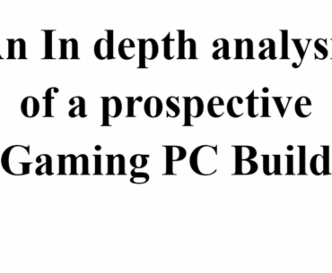 Is this a good PC build and analysis