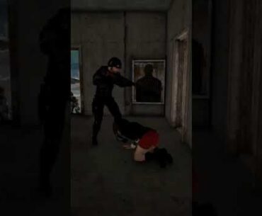 Used zipline to block doorway