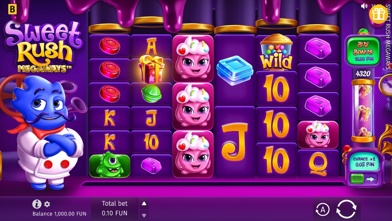 Sweet Rush Megaways slot game