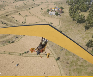 Flying a glider upside down