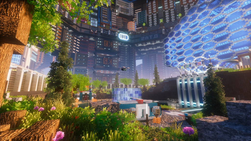 Cyberpunk but it’s Minecraft