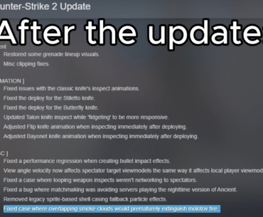 Post-update situation of smokes + hidden fix