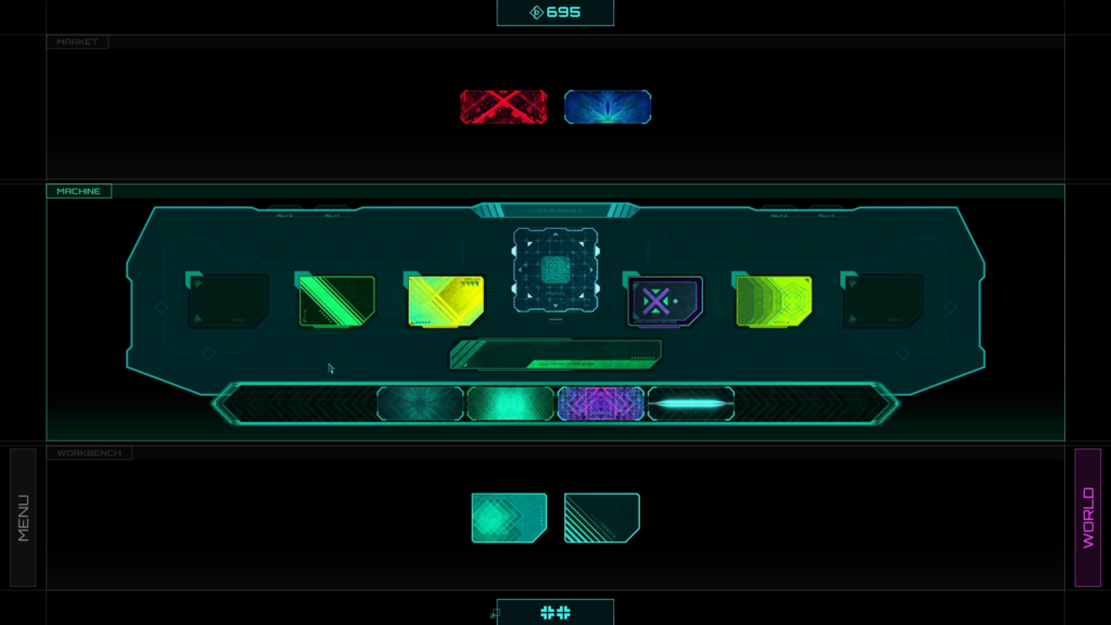 Netspectre – deckbuilding screen