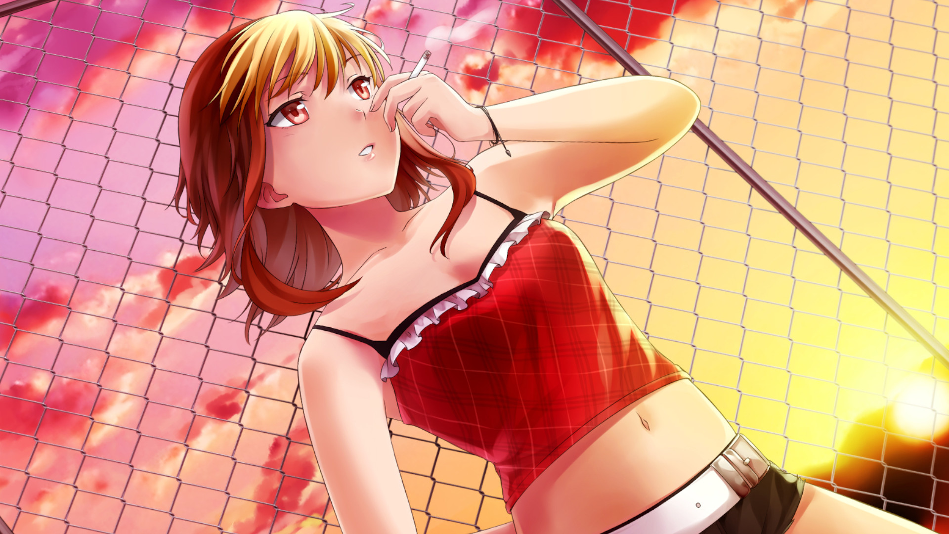 GOG preservationists hit back at “censorship in gaming” by making a bunch of notable NSFW games free-to-own for a limited time: “If a game is legal and responsibly made, players should be able to enjoy it” An anime-style drawing of a woman smoking a cigarette in front of a chain-link fence from the adult puzzle game HuniePop