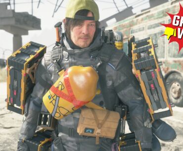 Death Stranding 2 Sam with lots of packages