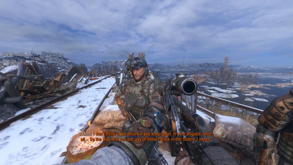 This man's voice is recognizable anywhere. If I had this voice, I would never shut up. (Metro Exodus, in case anyone asks)