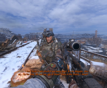 This man's voice is recognizable anywhere. If I had this voice, I would never shut up. (Metro Exodus, in case anyone asks)