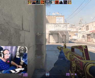 76-year old streamer i_olga got an Ace on Dust2