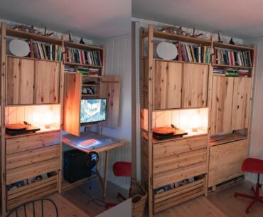 Hidden IKEA ‘IVAR’ system setup