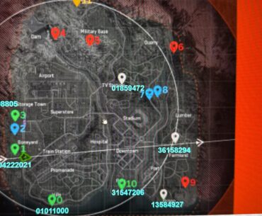 Warzone 2025 map with locations and codes for all bunkers and sheds in one picture