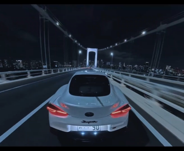 Night drive over the bridge of Tokyo Shutoko  – real or simulation?