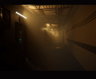 More updates on my Cyberpunk horror game WIP of the first floor apartment corridors.