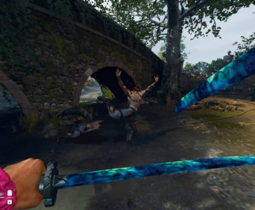 Zombie doing dancing lessons