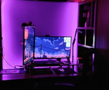 My gaming and schoolwork battle station