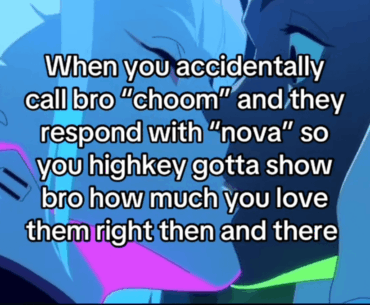 Hey, it's for the chooms