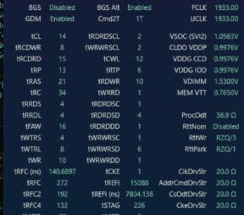 What ram timings could I try to lower?