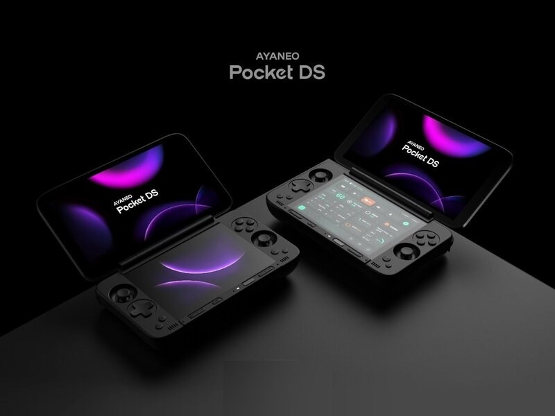 Dual-Screen Gaming Handhelds : AYANEO Pocket DS Dual-Screen Gaming Handhelds : AYANEO Pocket DS